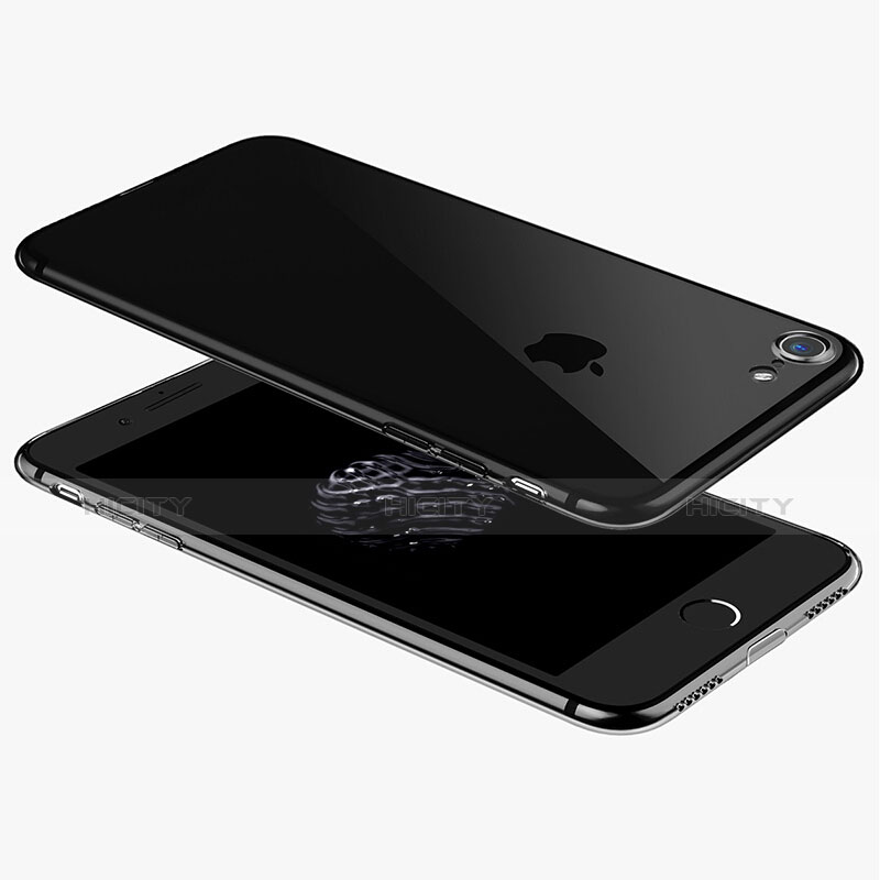 Silikon Schutzhülle Ultra Dünn Tasche Durchsichtig Transparent H03 für Apple iPhone 8 Klar groß