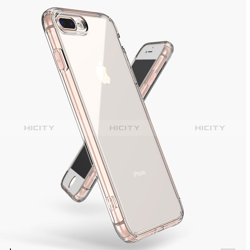Silikon Schutzhülle Ultra Dünn Tasche Durchsichtig Transparent H03 für Apple iPhone 8 Plus Klar groß
