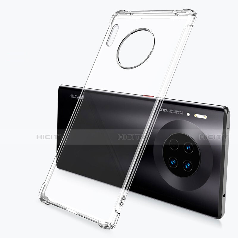 Silikon Schutzhülle Ultra Dünn Tasche Durchsichtig Transparent H03 für Huawei Mate 30 Pro 5G groß