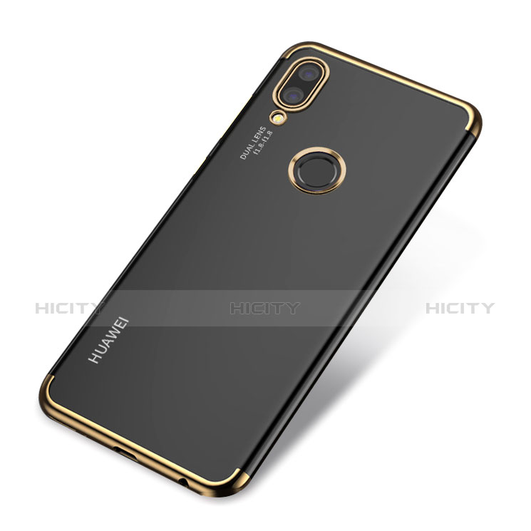 Silikon Schutzhülle Ultra Dünn Tasche Durchsichtig Transparent H03 für Huawei P20 Lite Gold