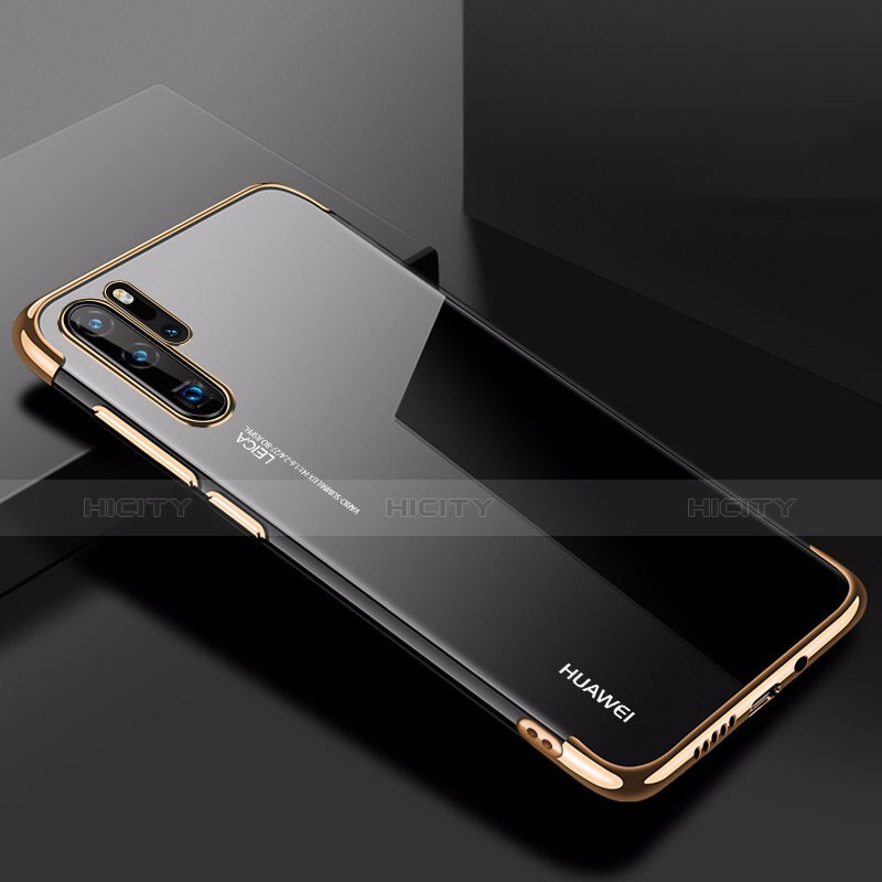 Silikon Schutzhülle Ultra Dünn Tasche Durchsichtig Transparent H03 für Huawei P30 Pro groß