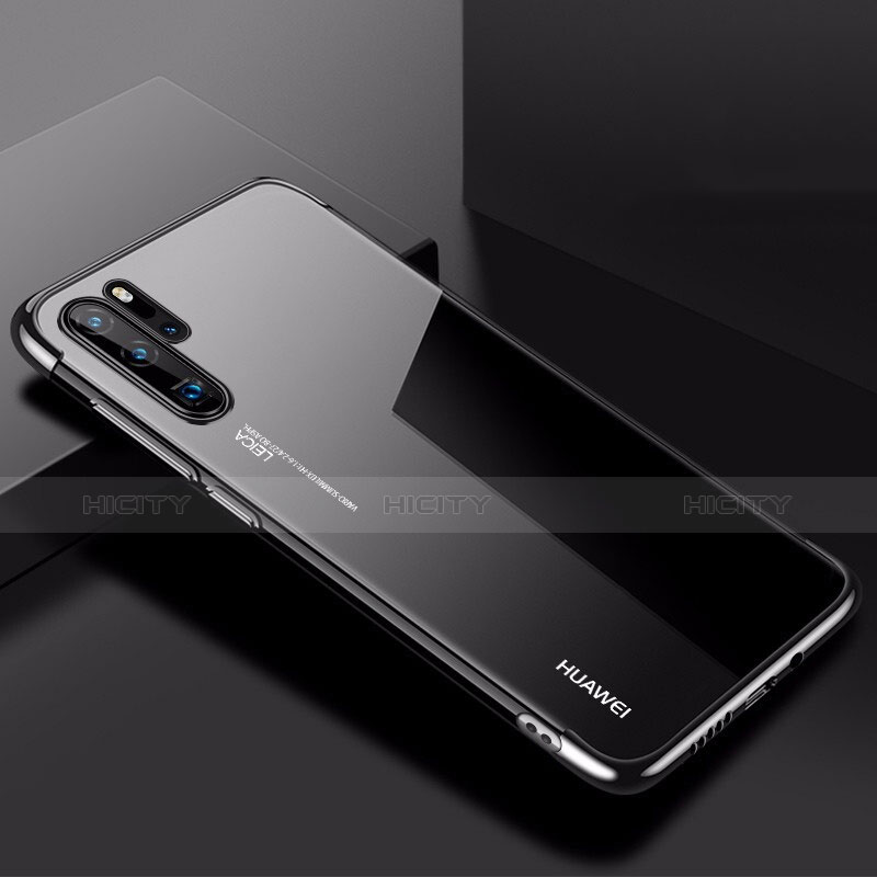 Silikon Schutzhülle Ultra Dünn Tasche Durchsichtig Transparent H03 für Huawei P30 Pro groß