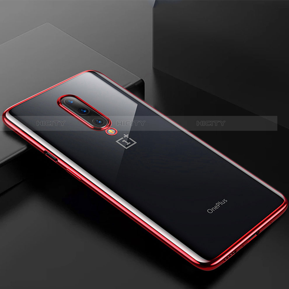 Silikon Schutzhülle Ultra Dünn Tasche Durchsichtig Transparent H03 für OnePlus 7 Pro