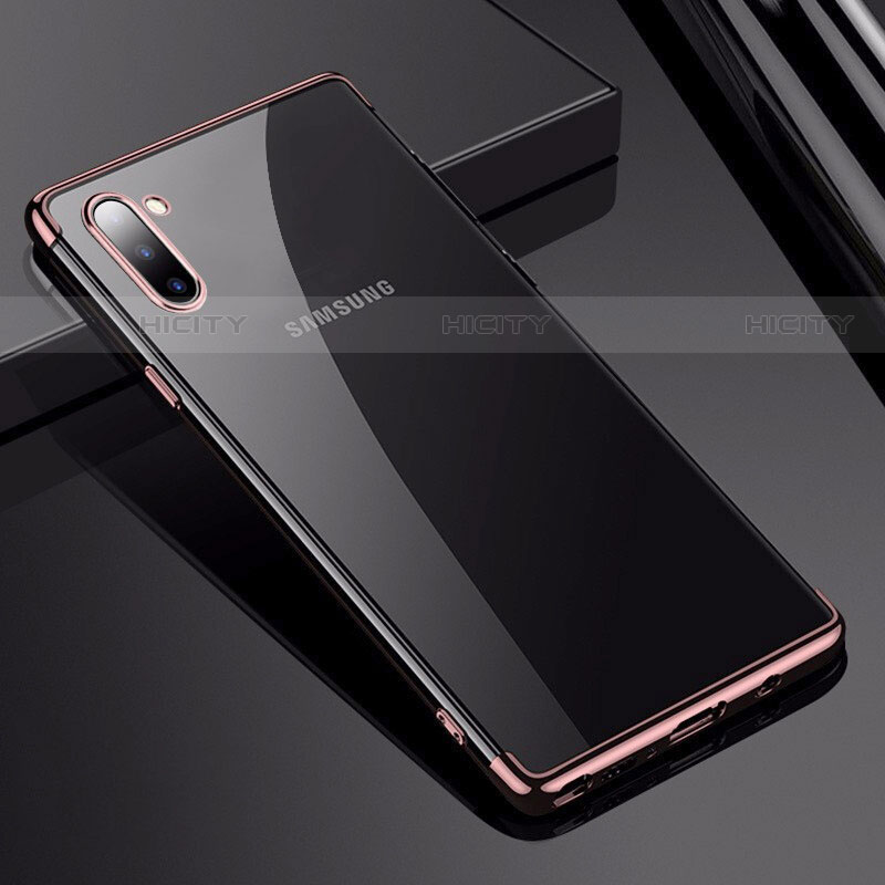 Silikon Schutzhülle Ultra Dünn Tasche Durchsichtig Transparent H03 für Samsung Galaxy Note 10 groß