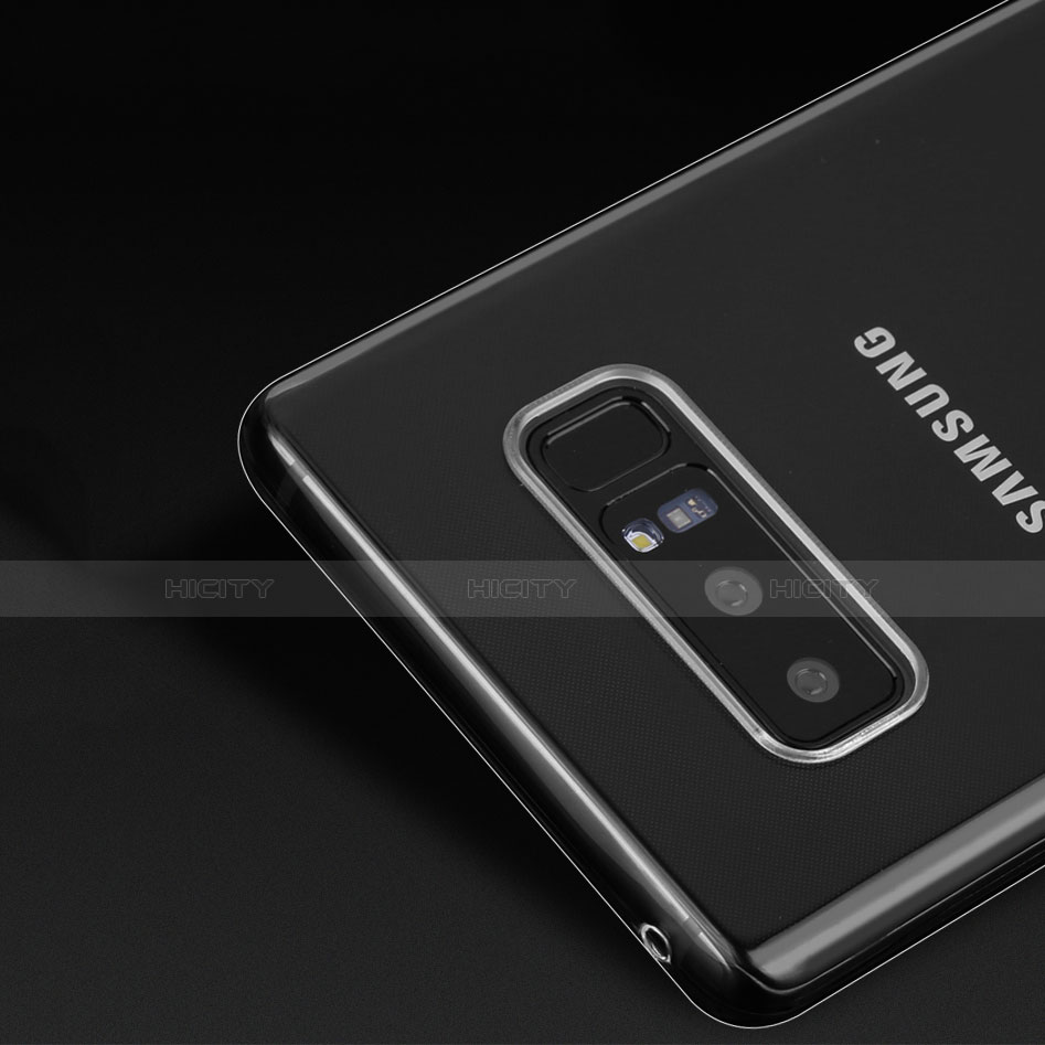 Silikon Schutzhülle Ultra Dünn Tasche Durchsichtig Transparent H03 für Samsung Galaxy Note 8 Duos N950F Klar groß