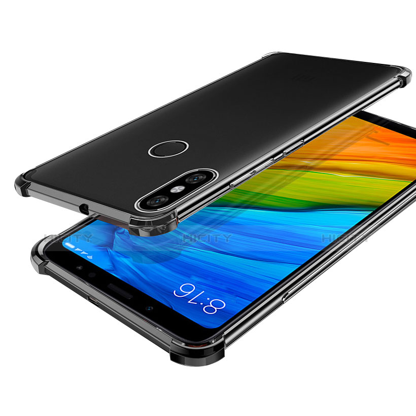 Silikon Schutzhülle Ultra Dünn Tasche Durchsichtig Transparent H03 für Xiaomi Mi 6X Grau Plus