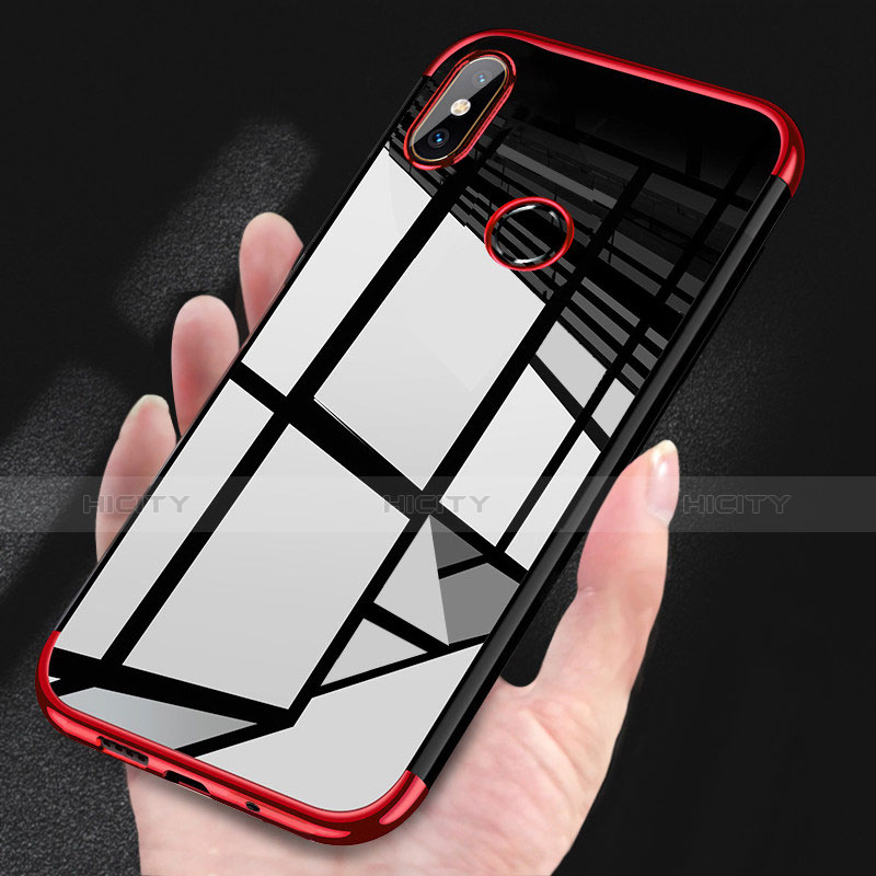Silikon Schutzhülle Ultra Dünn Tasche Durchsichtig Transparent H03 für Xiaomi Mi Mix 2S groß
