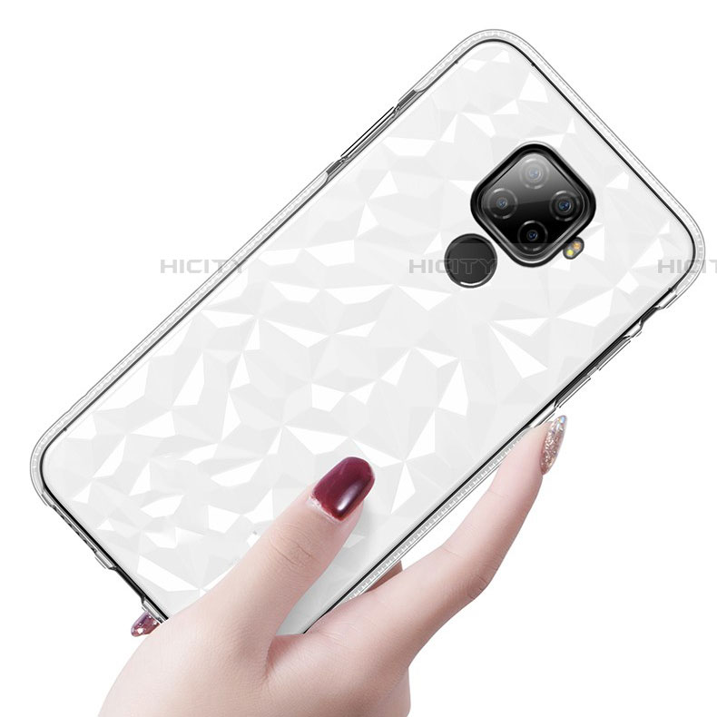 Silikon Schutzhülle Ultra Dünn Tasche Durchsichtig Transparent H04 für Huawei Mate 30 Lite groß
