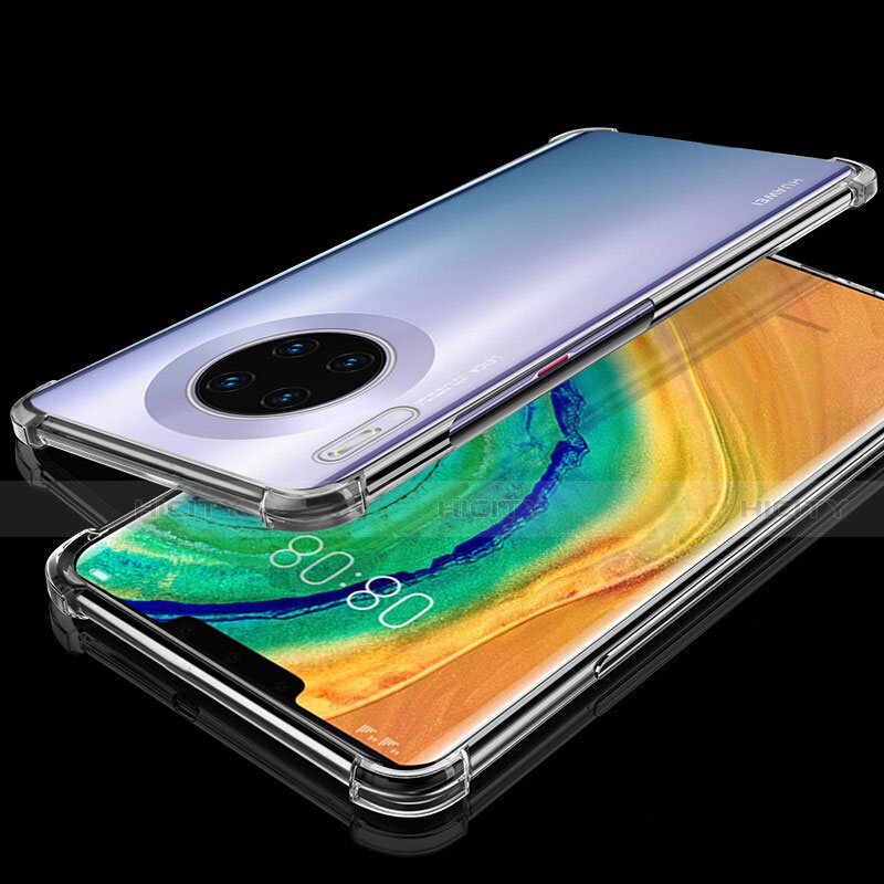Silikon Schutzhülle Ultra Dünn Tasche Durchsichtig Transparent H04 für Huawei Mate 30 Pro 5G