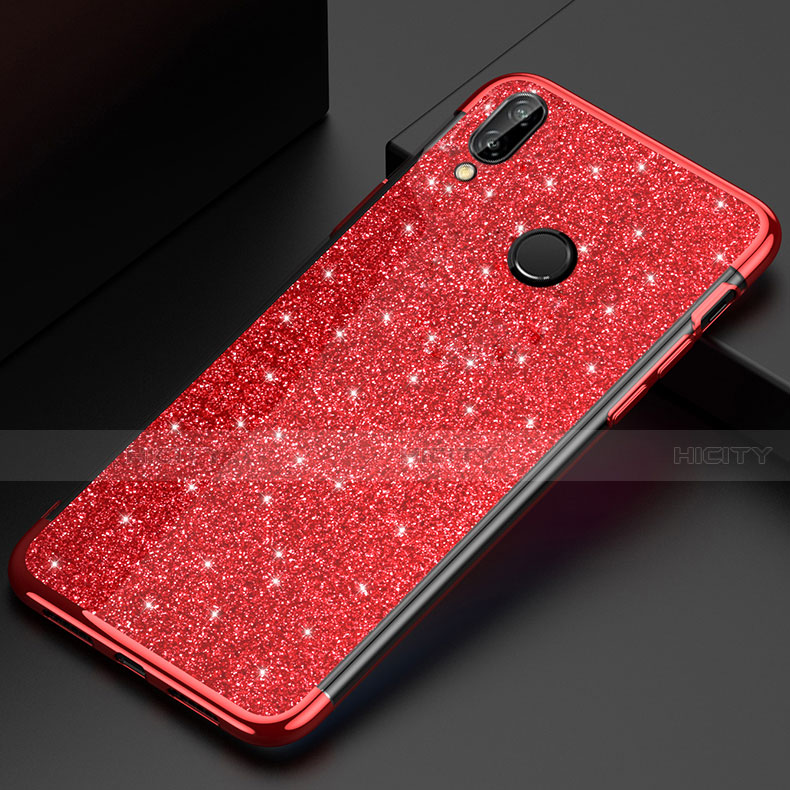 Silikon Schutzhülle Ultra Dünn Tasche Durchsichtig Transparent H04 für Huawei P20 Lite Rot