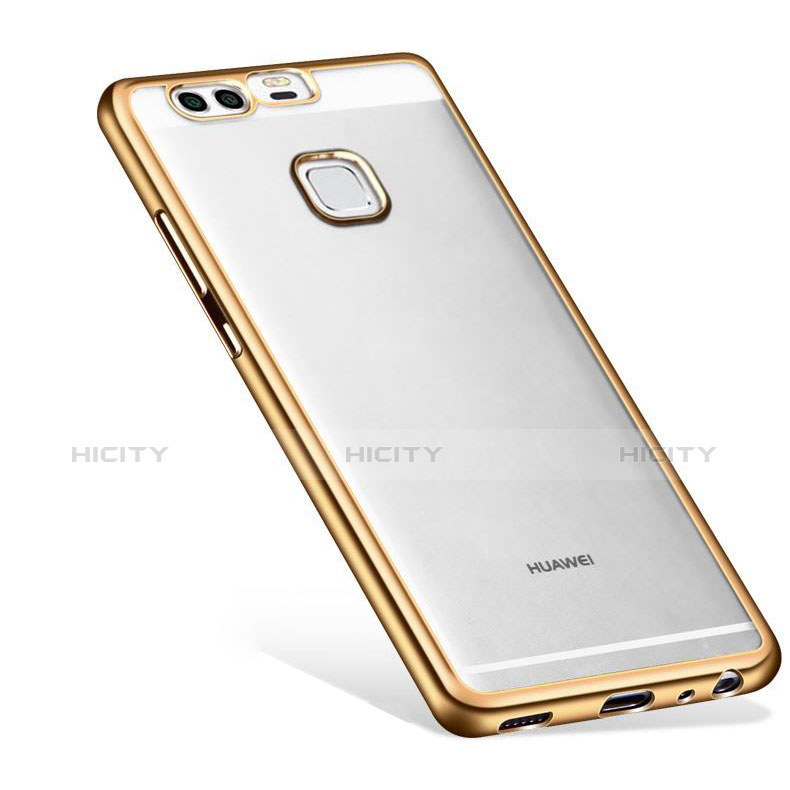 Silikon Schutzhülle Ultra Dünn Tasche Durchsichtig Transparent H04 für Huawei P9 Plus groß