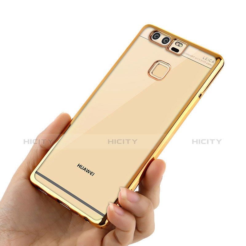 Silikon Schutzhülle Ultra Dünn Tasche Durchsichtig Transparent H04 für Huawei P9 Plus groß