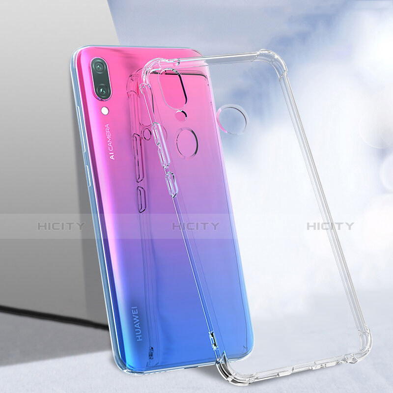 Silikon Schutzhülle Ultra Dünn Tasche Durchsichtig Transparent H04 für Huawei Y9 (2019) groß