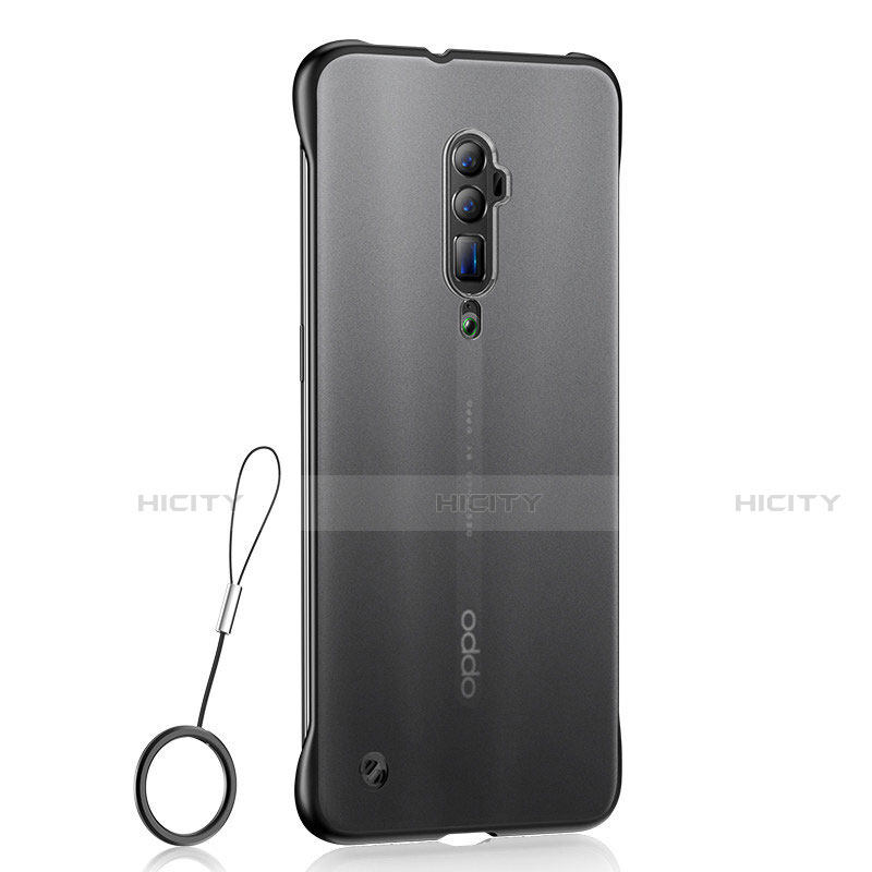 Silikon Schutzhülle Ultra Dünn Tasche Durchsichtig Transparent H04 für Oppo Reno 10X Zoom Schwarz Plus