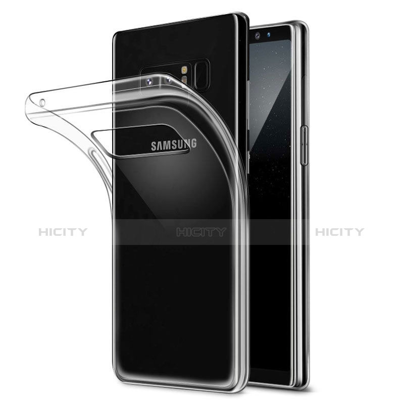 Silikon Schutzhülle Ultra Dünn Tasche Durchsichtig Transparent H04 für Samsung Galaxy Note 8 Klar
