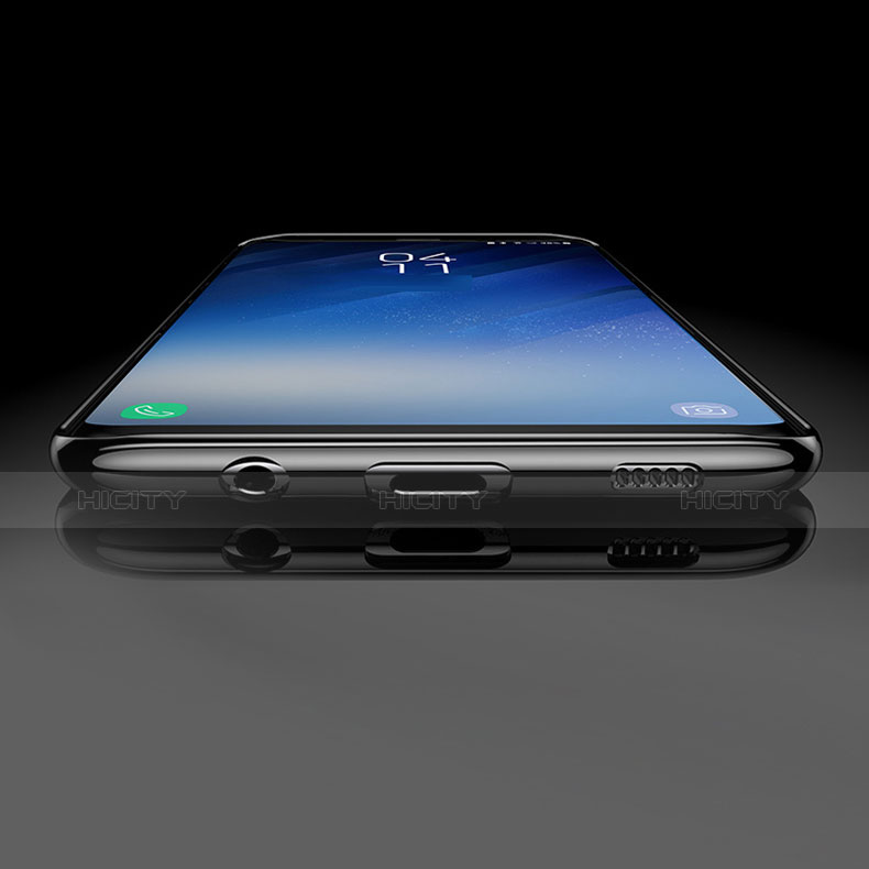 Silikon Schutzhülle Ultra Dünn Tasche Durchsichtig Transparent H04 für Samsung Galaxy S8 groß