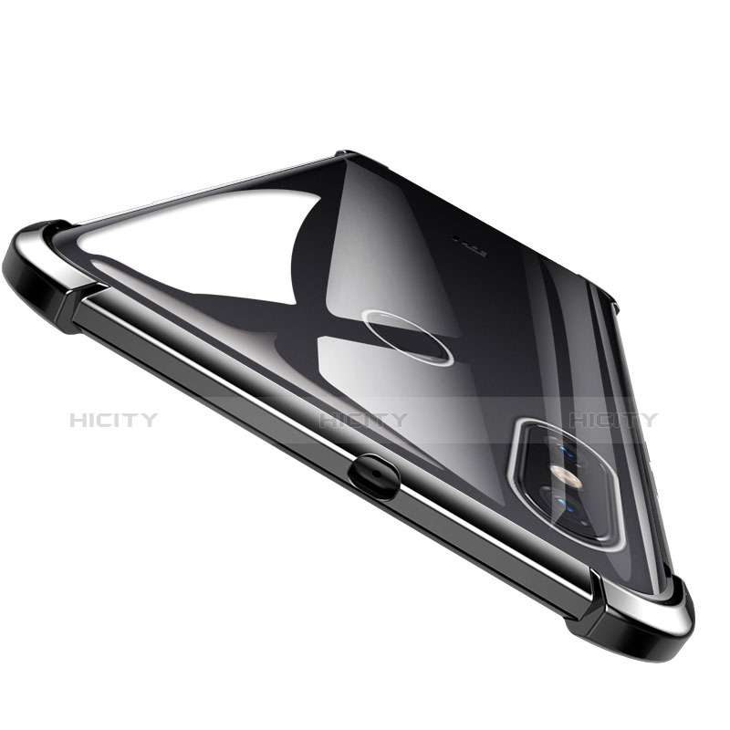 Silikon Schutzhülle Ultra Dünn Tasche Durchsichtig Transparent H04 für Xiaomi Mi 8 groß
