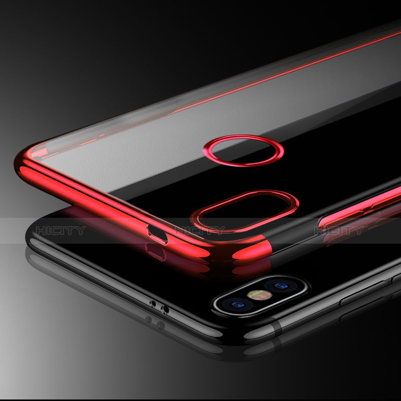 Silikon Schutzhülle Ultra Dünn Tasche Durchsichtig Transparent H04 für Xiaomi Redmi Note 5 Pro groß