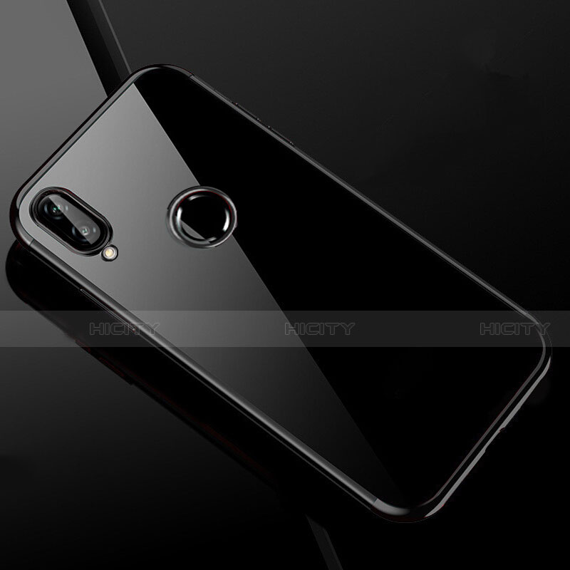 Silikon Schutzhülle Ultra Dünn Tasche Durchsichtig Transparent H04 für Xiaomi Redmi Note 7 Schwarz