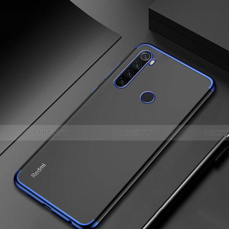 Silikon Schutzhülle Ultra Dünn Tasche Durchsichtig Transparent H04 für Xiaomi Redmi Note 8 Blau Plus