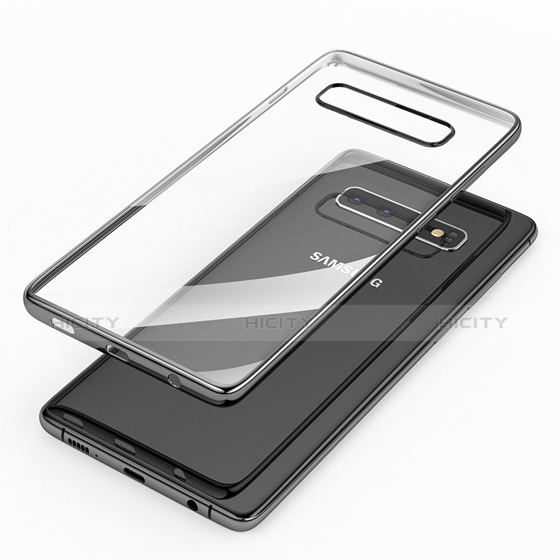 Silikon Schutzhülle Ultra Dünn Tasche Durchsichtig Transparent H05 für Samsung Galaxy S10 groß