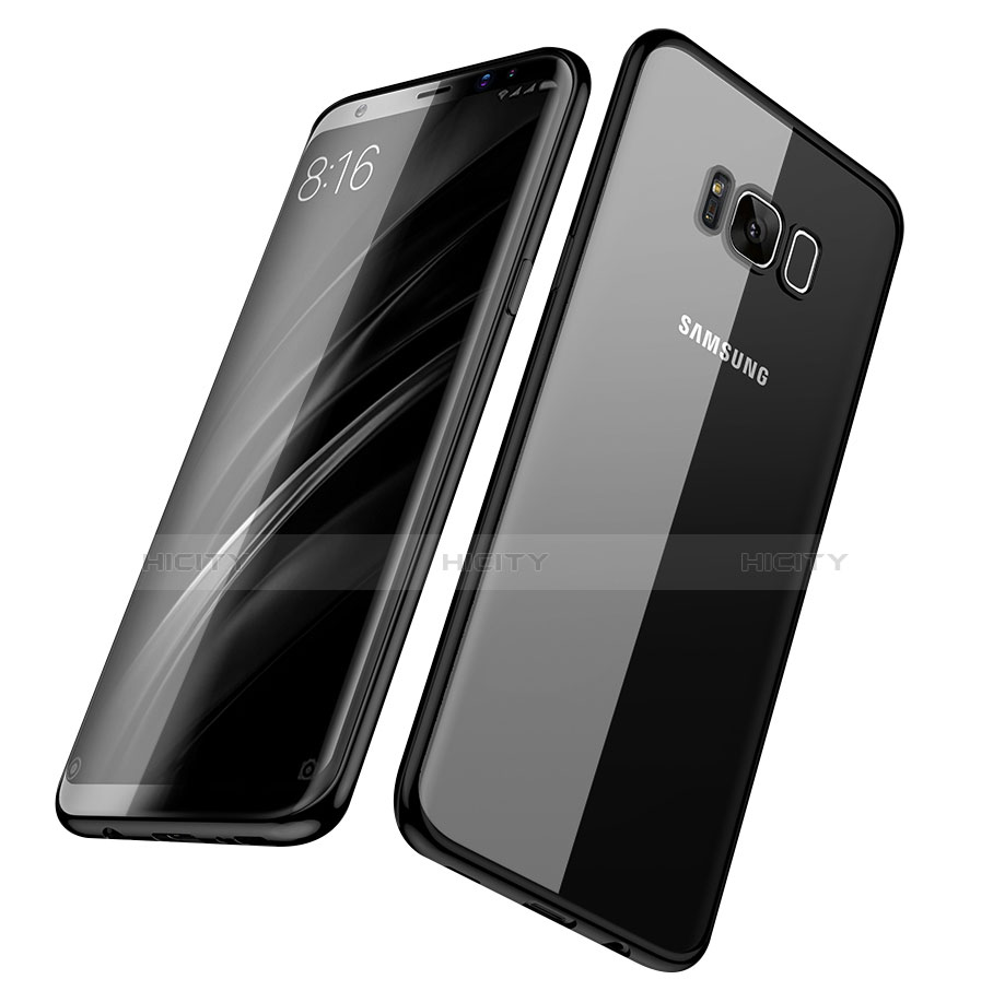 Silikon Schutzhülle Ultra Dünn Tasche Durchsichtig Transparent H05 für Samsung Galaxy S8 groß