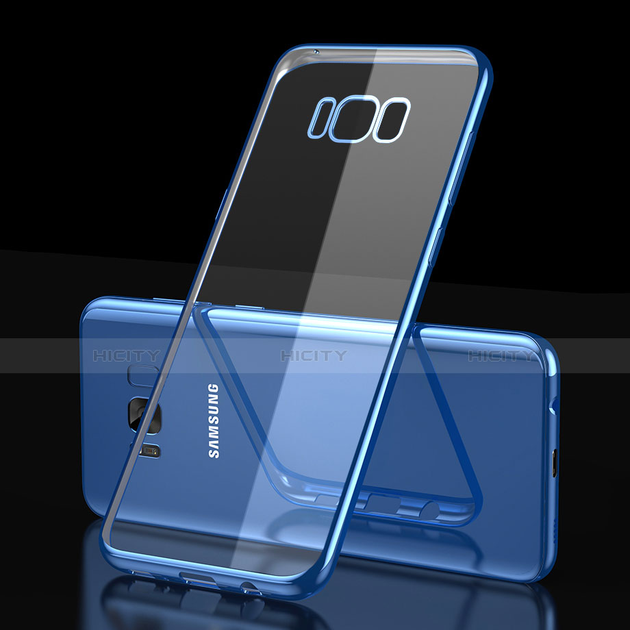 Silikon Schutzhülle Ultra Dünn Tasche Durchsichtig Transparent H05 für Samsung Galaxy S8 Plus groß