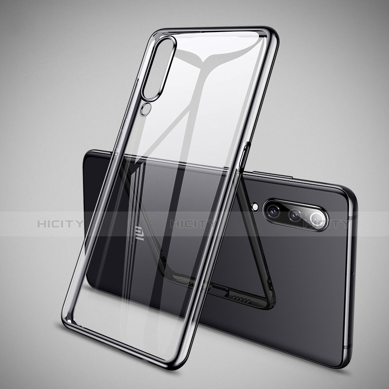 Silikon Schutzhülle Ultra Dünn Tasche Durchsichtig Transparent H05 für Xiaomi Mi 9 Pro 5G Schwarz Plus