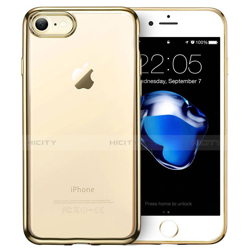 Silikon Schutzhülle Ultra Dünn Tasche Durchsichtig Transparent H07 für Apple iPhone 8 Klar groß
