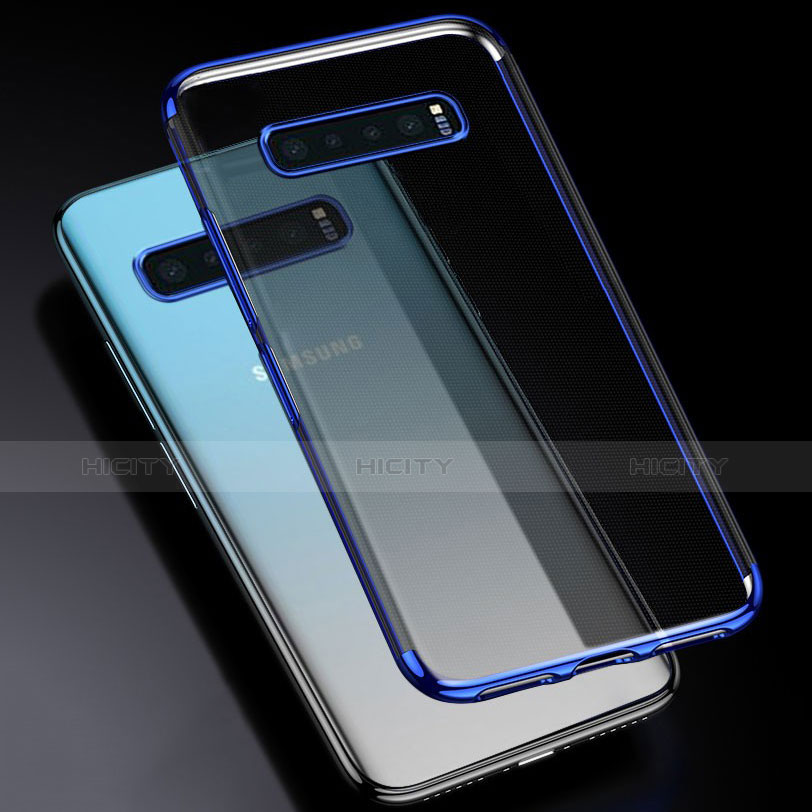 Silikon Schutzhülle Ultra Dünn Tasche Durchsichtig Transparent H07 für Samsung Galaxy S10 groß