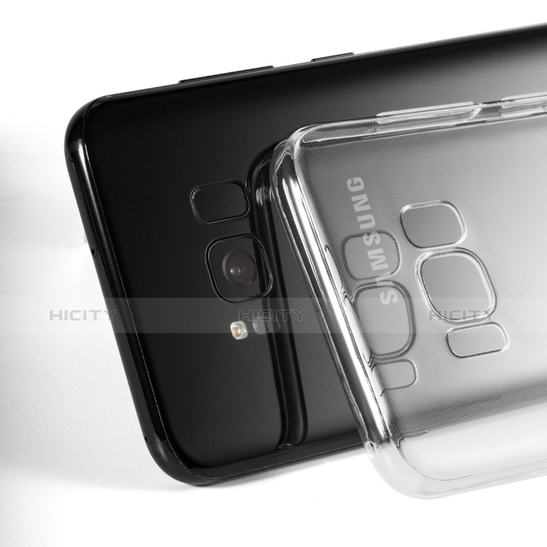 Silikon Schutzhülle Ultra Dünn Tasche Durchsichtig Transparent H08 für Samsung Galaxy S8 Plus Klar groß