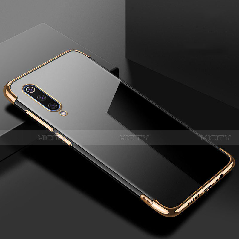 Silikon Schutzhülle Ultra Dünn Tasche Durchsichtig Transparent H08 für Xiaomi Mi 9 Pro 5G Gold