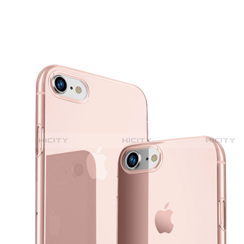 Silikon Schutzhülle Ultra Dünn Tasche Durchsichtig Transparent H09 für Apple iPhone SE3 (2022) Rosa