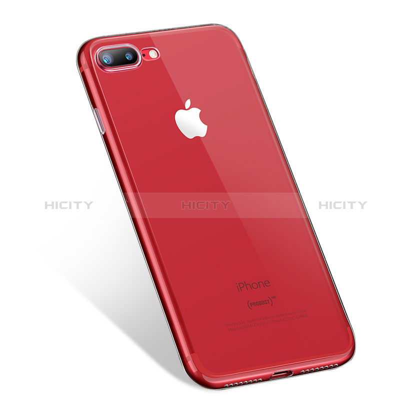 Silikon Schutzhülle Ultra Dünn Tasche Durchsichtig Transparent H11 für Apple iPhone 8 Plus Klar