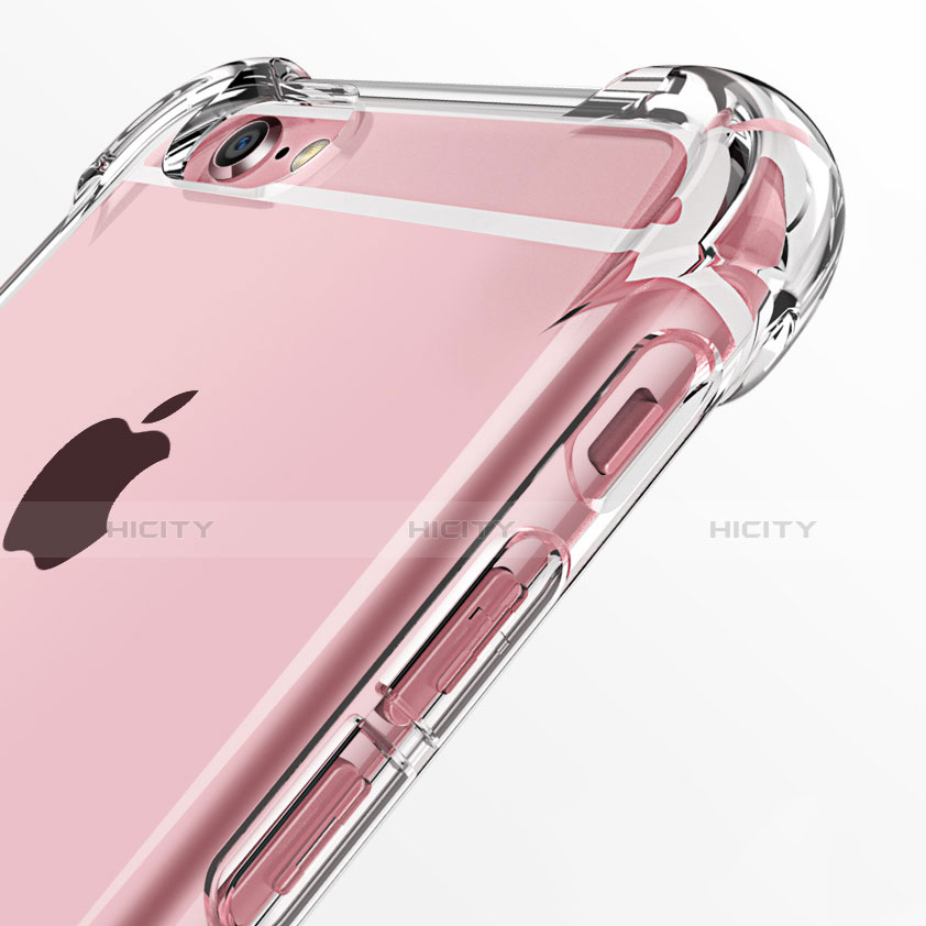Silikon Schutzhülle Ultra Dünn Tasche Durchsichtig Transparent H14 für Apple iPhone 6S Klar groß