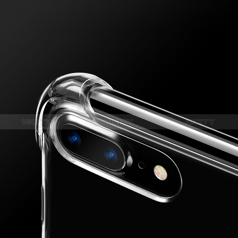 Silikon Schutzhülle Ultra Dünn Tasche Durchsichtig Transparent H21 für Apple iPhone 8 Plus Klar