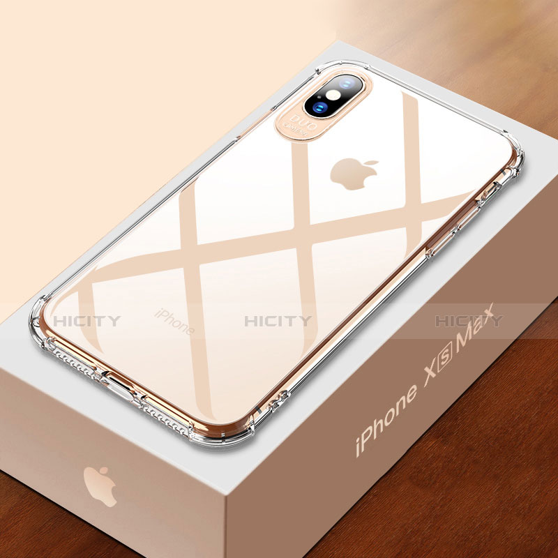 Silikon Schutzhülle Ultra Dünn Tasche Durchsichtig Transparent HC02 für Apple iPhone Xs Max Klar