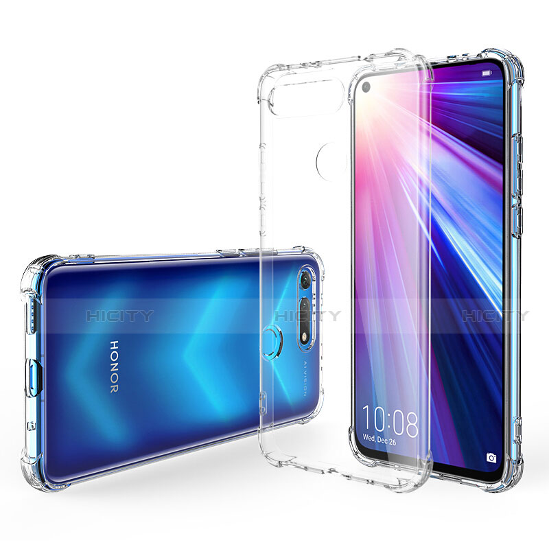 Silikon Schutzhülle Ultra Dünn Tasche Durchsichtig Transparent K01 für Huawei Honor View 20 Klar