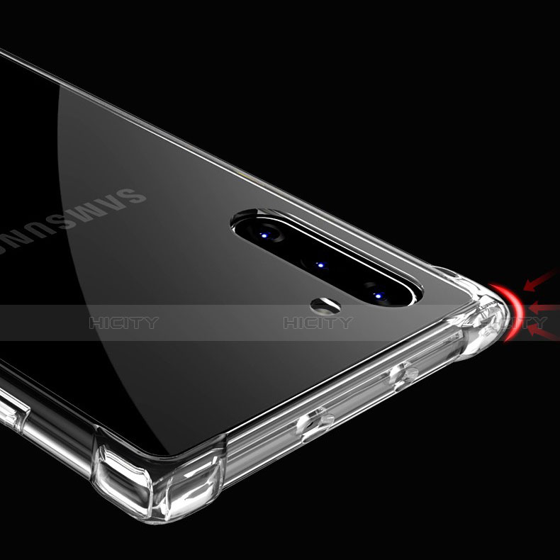 Silikon Schutzhülle Ultra Dünn Tasche Durchsichtig Transparent K01 für Samsung Galaxy Note 10 5G Klar