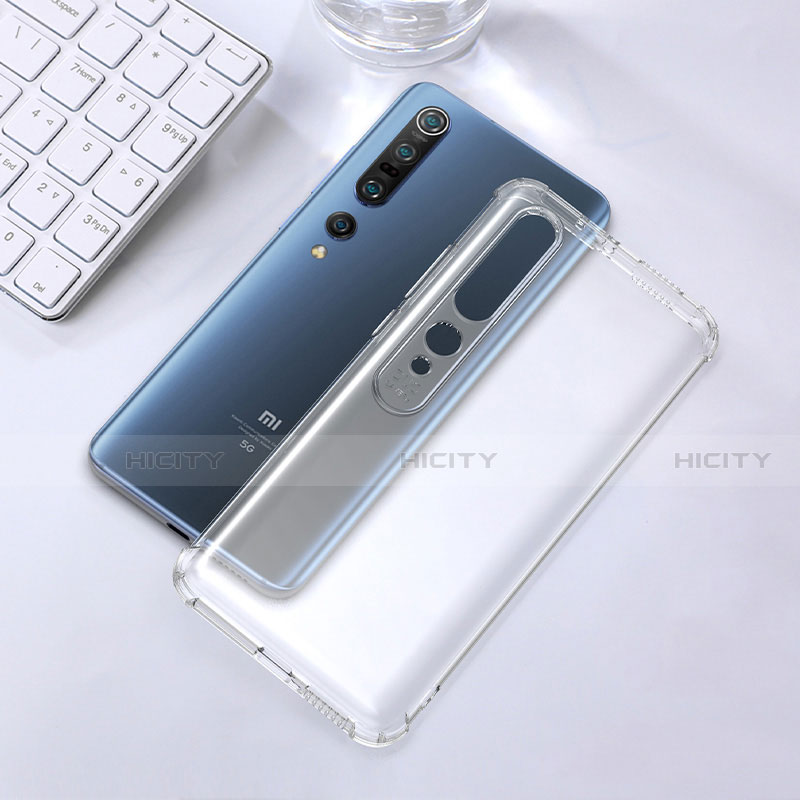 Silikon Schutzhülle Ultra Dünn Tasche Durchsichtig Transparent K01 für Xiaomi Mi 10 Pro Klar