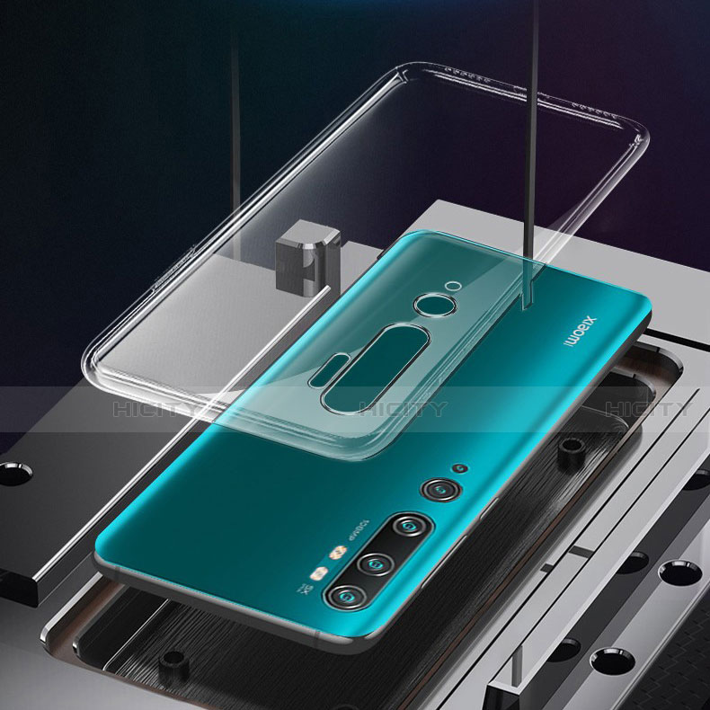 Silikon Schutzhülle Ultra Dünn Tasche Durchsichtig Transparent K01 für Xiaomi Mi Note 10 Klar groß