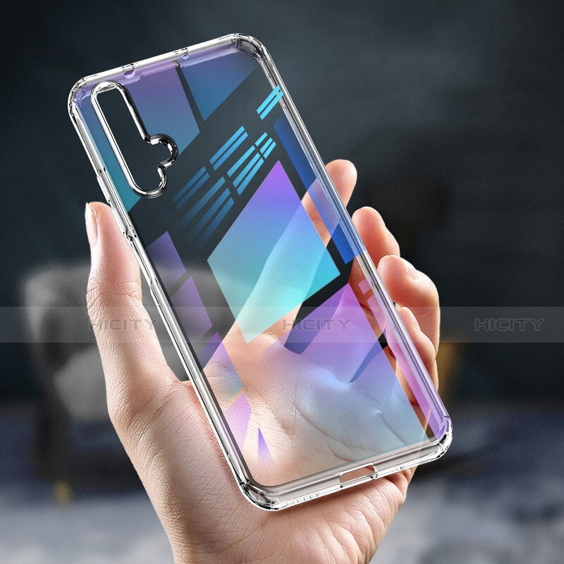 Silikon Schutzhülle Ultra Dünn Tasche Durchsichtig Transparent K02 für Huawei Honor 20 Klar