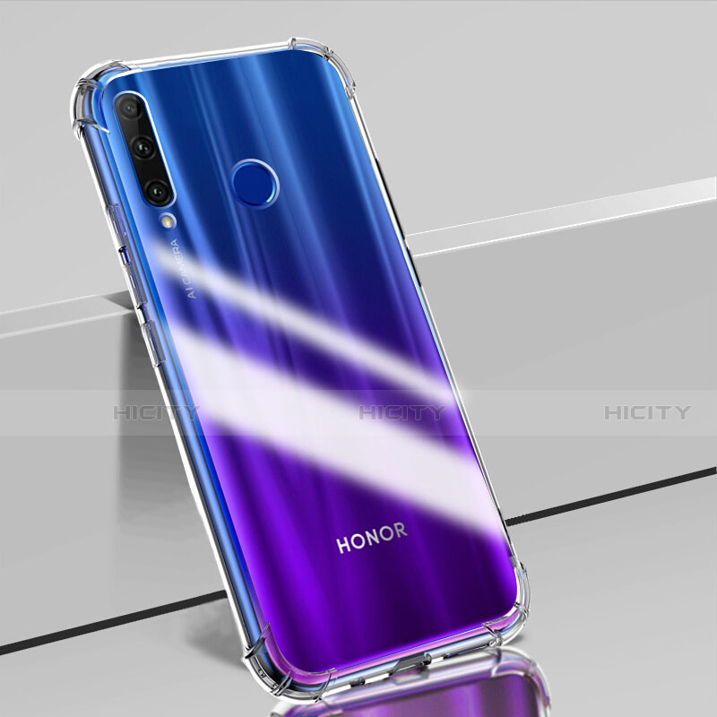 Silikon Schutzhülle Ultra Dünn Tasche Durchsichtig Transparent K02 für Huawei Honor 20i Klar groß