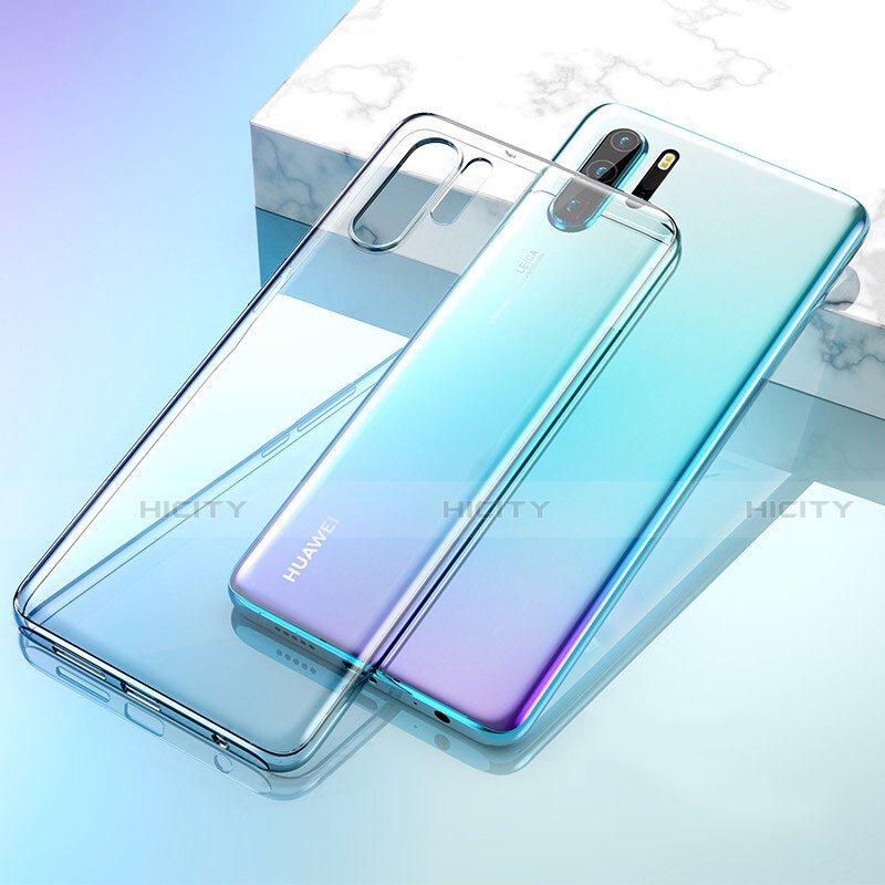 Silikon Schutzhülle Ultra Dünn Tasche Durchsichtig Transparent K02 für Huawei P30 Pro Klar