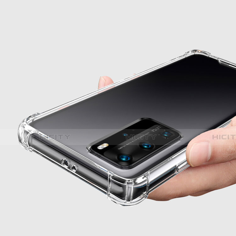 Silikon Schutzhülle Ultra Dünn Tasche Durchsichtig Transparent K02 für Huawei P40 Pro Klar