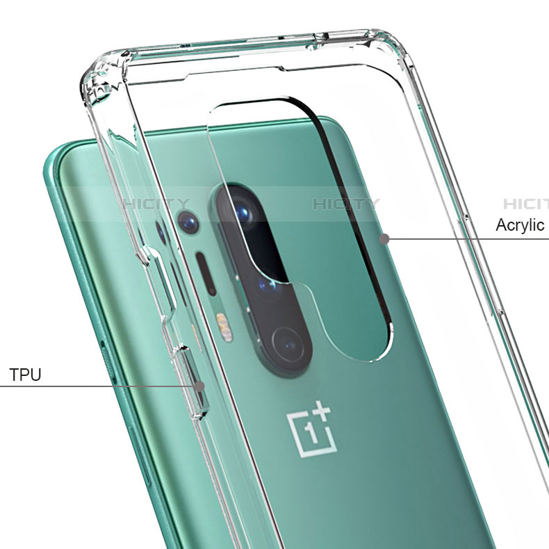 Silikon Schutzhülle Ultra Dünn Tasche Durchsichtig Transparent K02 für OnePlus 8 Pro Klar