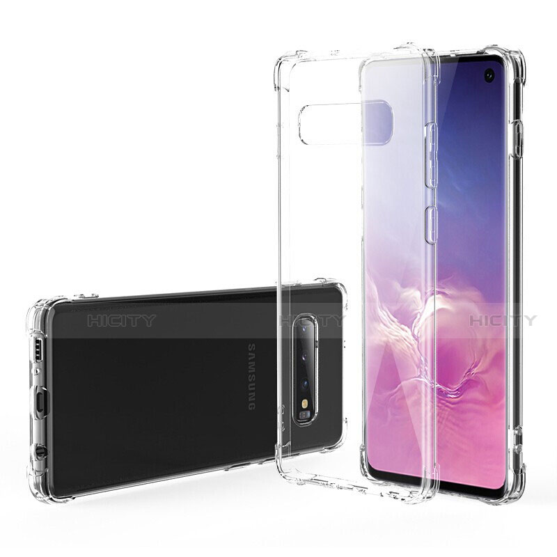 Silikon Schutzhülle Ultra Dünn Tasche Durchsichtig Transparent K02 für Samsung Galaxy S10 Klar Plus