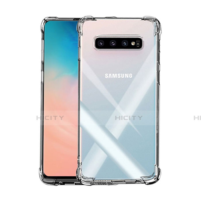 Silikon Schutzhülle Ultra Dünn Tasche Durchsichtig Transparent K02 für Samsung Galaxy S10 Plus Klar