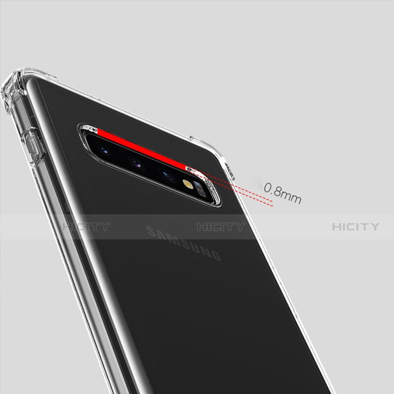 Silikon Schutzhülle Ultra Dünn Tasche Durchsichtig Transparent K02 für Samsung Galaxy S10 Plus Klar
