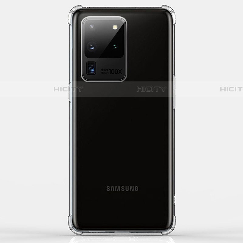 Silikon Schutzhülle Ultra Dünn Tasche Durchsichtig Transparent K02 für Samsung Galaxy S20 Ultra Klar